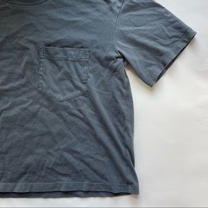 Madewell Grey Cotton Pocket Tee